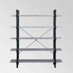 Kodiak Industrial 5 Tier Shelf - Christopher Knight Home Gray -Bookshelves Sales Shop unnamed file 4611