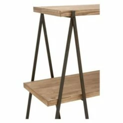 51" Metal and Wood 3 Tier Shelf V Legs Brown - Olivia & May -Bookshelves Sales Shop unnamed file 4614