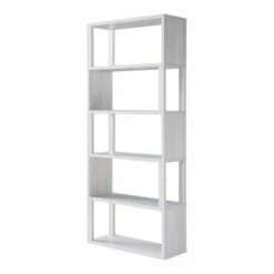 70.75" Montalva 5 Shelf Bookcase White Oak - HOMES: Inside + Out