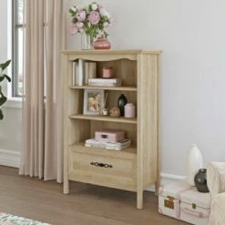 51.41" 2 Open Shelves Adaline Café Vertical Bookcase with Storage Orchard Oak - Sauder