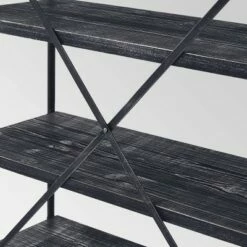 68" Farrells Industrial 5 Shelf Bookcase Gray - Christopher Knight Home -Bookshelves Sales Shop unnamed file 4689