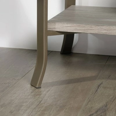 63.38" 5 Shelves Center City Vertical Bookcase Champagne Oak - Sauder 5 63.38" 5 Shelves Center City Vertical Bookcase Champagne Oak - Sauder - Image 3