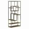 Steve Silver Co. 71" Alize Book Shelf Natural and Chrome - Steve Silver -Bookshelves Sales Shop unnamed file 4703