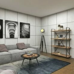 Olivia & May 67" Tall Industrial Metal and Wood Bookshelf Brown - Olivia & May -Bookshelves Sales Shop unnamed file 4721