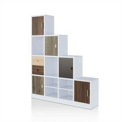 61.5" Hirsch Contemporary Bookcase White - HOMES: Inside + Out 4 61.5" Hirsch Contemporary Bookcase White - HOMES: Inside + Out - Image 2