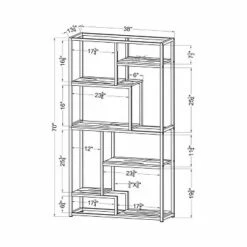70.25" Beverly 6 Shelf Etagere Display - HOMES: Inside + Out Chrome 11 70.25" Beverly 6 Shelf Etagere Display - HOMES: Inside + Out Chrome -Bookshelves Sales Shop unnamed file 4776