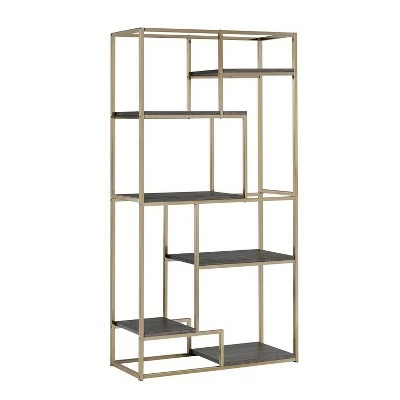 70.25" Beverly 6 Shelf Etagere Display - HOMES: Inside + Out Chrome 7 70.25" Beverly 6 Shelf Etagere Display - HOMES: Inside + Out Chrome - Image 5