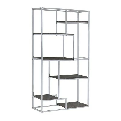 70.25" Beverly 6 Shelf Etagere Display - HOMES: Inside + Out Chrome 8 70.25" Beverly 6 Shelf Etagere Display - HOMES: Inside + Out Chrome - Image 6