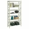60" Oxford 5 Tier Bookcase White - Breighton Home -Bookshelves Sales Shop unnamed file 4791