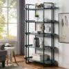 Kellare 5 Shelf Contemporary Bookcase - HOMES: Inside + Out Antique White/black 1 Kellare 5 Shelf Contemporary Bookcase - HOMES: Inside + Out Antique White/black -Bookshelves Sales Shop unnamed file 4805