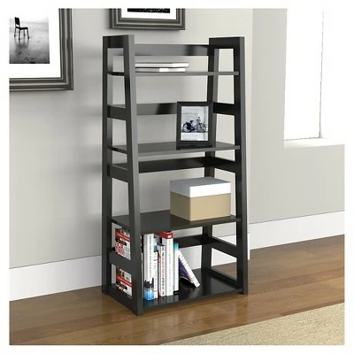44.25" Designs2Go Trestle Bookcase - Breighton Home White 4 44.25" Designs2Go Trestle Bookcase - Breighton Home White - Image 2