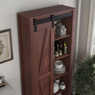 72" Arbolada Sliding Door Bookcase - HOMES: Inside + Out White Oak 8 72" Arbolada Sliding Door Bookcase - HOMES: Inside + Out White Oak - Image 6