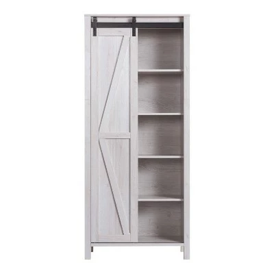 72" Arbolada Sliding Door Bookcase - HOMES: Inside + Out White Oak 11 72" Arbolada Sliding Door Bookcase - HOMES: Inside + Out White Oak - Image 9