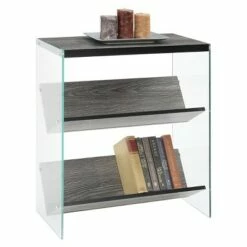27.75" SoHo Bookcase Weathered Gray - Breighton Home