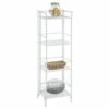 45" 4 Tier Folding Metal Shelf White - Breighton Home -Bookshelves Sales Shop unnamed file 4839