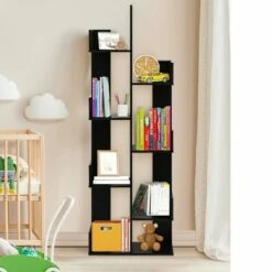 Costway 8-Tier Bookshelf Bookcase w/8 Open Compartments Space-Saving Storage Rack White/Black 17 Costway 8-Tier Bookshelf Bookcase w/8 Open Compartments Space-Saving Storage Rack White/Black -Bookshelves Sales Shop unnamed file 485
