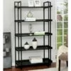 72" Forest 5 Tier Ladder Shelf Black - HOMES: Inside + Out -Bookshelves Sales Shop unnamed file 4854