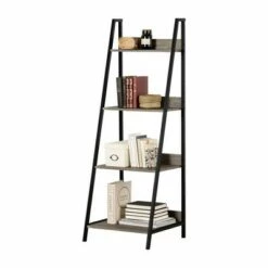 57.75" Evane 4 Fixed Shelves Shelving Unit Ash Oak - South Shore -Bookshelves Sales Shop unnamed file 4861