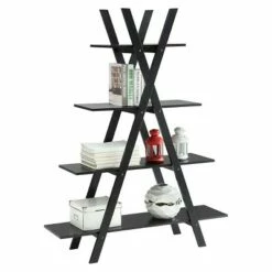 59" Oxford A Bookshelf Black - Breighton Home