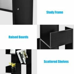 Costway 8-Tier Bookshelf Bookcase w/8 Open Compartments Space-Saving Storage Rack White/Black 21 Costway 8-Tier Bookshelf Bookcase w/8 Open Compartments Space-Saving Storage Rack White/Black -Bookshelves Sales Shop unnamed file 489