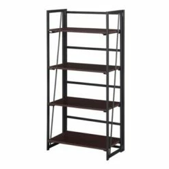Xtra Folding 4 Tier Bookshelf - Breighton Home Gray -Bookshelves Sales Shop unnamed file 4896