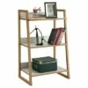 36" Oslo Sundance 3 Tier Shelf White/Bamboo - Breighton Home -Bookshelves Sales Shop unnamed file 4899