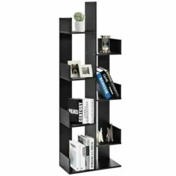 Costway 8-Tier Bookshelf Bookcase w/8 Open Compartments Space-Saving Storage Rack White/Black 22 Costway 8-Tier Bookshelf Bookcase w/8 Open Compartments Space-Saving Storage Rack White/Black -Bookshelves Sales Shop unnamed file 490