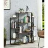 52.5" Designs2Go Wall Unit Bookshelf Barnwood/Black Poles - Breighton Home -Bookshelves Sales Shop unnamed file 4901