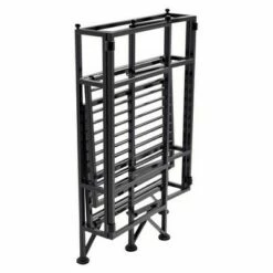20.25" 2 Tier Folding Metal Shelf Black - Breighton Home -Bookshelves Sales Shop unnamed file 4922