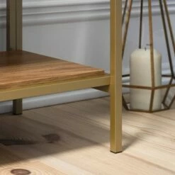 70.88" 5 Shelves International Lux Metal Frame Bookcase Sindoori Mango - Sauder -Bookshelves Sales Shop unnamed file 4953