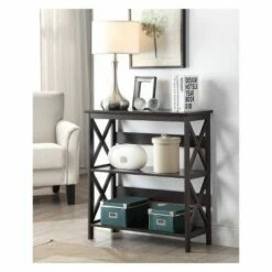 32.5" Oxford 3 Tier Bookcase Espresso - Breighton Home