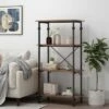 Bauman Modern Industrial 4 Shelf Etagere Bookcase - Christopher Knight Home Gray/dark Bronze 2 Bauman Modern Industrial 4 Shelf Etagere Bookcase - Christopher Knight Home Gray/dark Bronze -Bookshelves Sales Shop unnamed file 4989