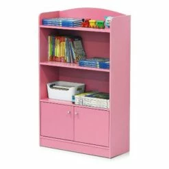 Furinno KidKanac Bookshelf Bookcase with 3 Shelves and Storage Cabinet for Bedroom, Living Room or Playroom Organization, Pink 8 Furinno KidKanac Bookshelf Bookcase with 3 Shelves and Storage Cabinet for Bedroom, Living Room or Playroom Organization, Pink -Bookshelves Sales Shop unnamed file 5001
