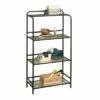 52" Boulevard Café Open Shelving with Vintage Oak Accents Black - Sauder -Bookshelves Sales Shop unnamed file 5003