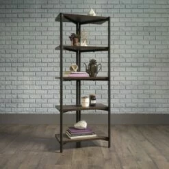 60" North Avenue Bookshelf Smoked Oak - Sauder
