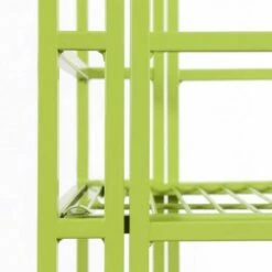 45" Xtra Storage 4 Tier Folding Metal Shelf Lime - Breighton Home -Bookshelves Sales Shop unnamed file 5017