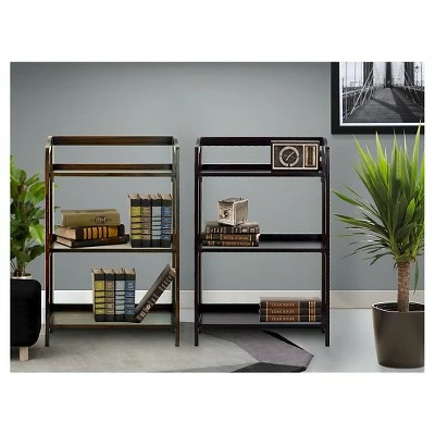 Flora Home Stratford 36" 3 Shelf Folding Bookcase 6 Flora Home Stratford 36" 3 Shelf Folding Bookcase - Image 4