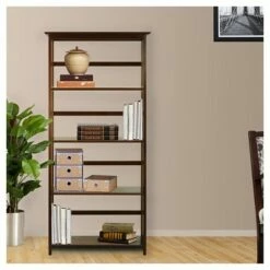 Flora Home 63" 5 Tier Mission Style Bookcase -Bookshelves Sales Shop unnamed file 5035
