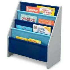 Delta Children Sling Book Rack Bookshelf for Kids' Blue/yellow/red -Bookshelves Sales Shop unnamed file 504