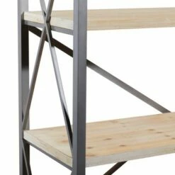 Olivia & May 60" Industrial Bookshelf with 4 Shelves Brown - Olivia & May -Bookshelves Sales Shop unnamed file 5077