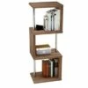 Bestier S-Shaped Bookshelf Multifunctional Bookcase Storage Shelf 43 Inch w/ Adjustable Shelves for Kitchens, Living Rooms, and Bedrooms, Walnut -Bookshelves Sales Shop unnamed file 5080