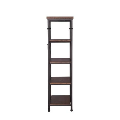 54" Austin Bookshelf Brown - Linon 5 54" Austin Bookshelf Brown - Linon - Image 3