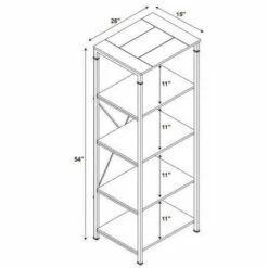 54" Austin Bookshelf Brown - Linon 19 54" Austin Bookshelf Brown - Linon -Bookshelves Sales Shop unnamed file 5096