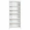 Camaflexi 6 Tier Shaker Style Open Storage Organization Bookshelf Wood Bookcase Shelf Unit w/ 4 Adjustable and 2 Fixed Shelves, White Finish -Bookshelves Sales Shop unnamed file 5109