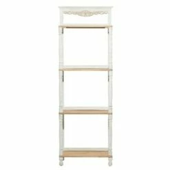 Olivia & May Farmhouse Wood and Metal Shelving Unit White - Olivia & May -Bookshelves Sales Shop unnamed file 5134