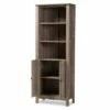 75.4" Derek Wood 2 Door Bookcase Oak - Baxton Studio -Bookshelves Sales Shop unnamed file 5163