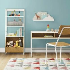 Bly Kids' Bookshelf with Storage White - Pillowfort™ -Bookshelves Sales Shop unnamed file 5189