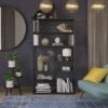 Room & Joy 72" Eos Bookcase Etagere Marble/Glass Black - Room & Joy -Bookshelves Sales Shop unnamed file 5206