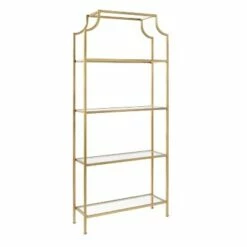 80.5" Aimee Etagere Gold - Crosley -Bookshelves Sales Shop unnamed file 5216