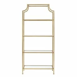 80.5" Aimee Etagere Gold - Crosley -Bookshelves Sales Shop unnamed file 5217